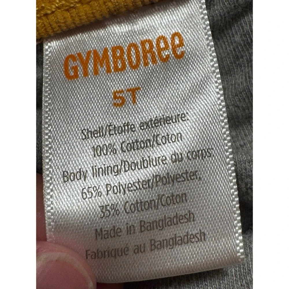 Gymboree Kids Mustard Yellow Corduroy Lined Jogger Pants 5T